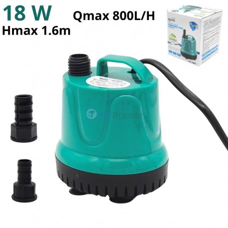 MaBricole | EBANG | Outils de jardin | Pompe à eau submersible 18W 800 L/H pour fontaines et aquariums EBANG | EB-A800