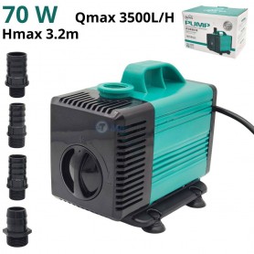 Pompe à eau submersible 70W 3500L/H pour fontaines et aquariums EBANG | EB-5000