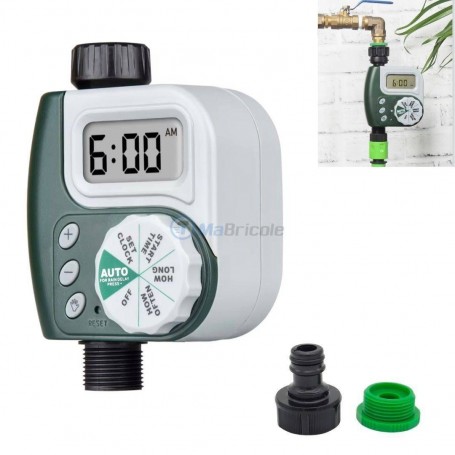 MaBricole | | Outils de jardin | Minuterie d'arrosage classique avec affichage numérique 3/4" (20/27mm) sans piles