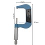 MaBricole | | Outils de mesure | Micromètre de précision manuelle 50-75 mm avec une précision de 0,01 mm avec coffret
