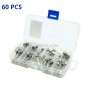 MaBricole | | Accessoires d'électricité | Kit de 60 Pcs d'assortiment de fusibles à tube de verre 1-30A 250V avec coffret