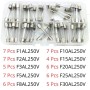 MaBricole | | Accessoires d'électricité | Kit de 60 Pcs d'assortiment de fusibles à tube de verre 1-30A 250V avec coffret