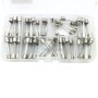 MaBricole | | Accessoires d'électricité | Kit de 60 Pcs d'assortiment de fusibles à tube de verre 1-30A 250V avec coffret