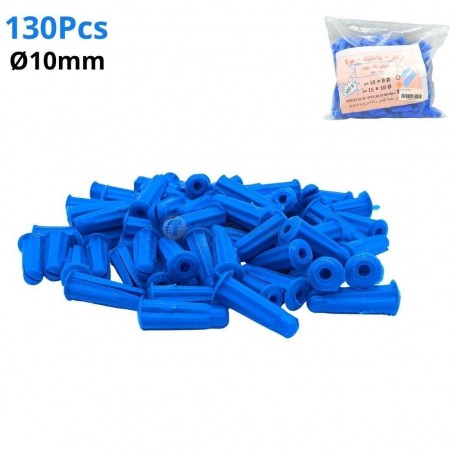 MaBricole | | Fixation | Chevilles en plastique Ø10 500g pour installer des vis dans le mur ,couleur bleu