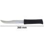 سكين من الفولاذ المقاوم للصدأ بطول 6 بوصات 260 مم باللون الأسود