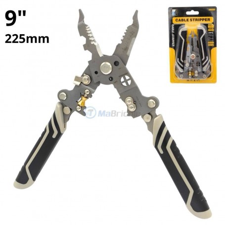 MaBricole | | Pinces | Pince à dénuder multifonction 9" 225mm pour câble électrique