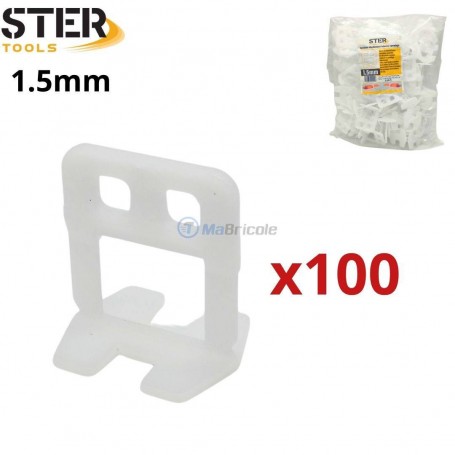 الارضيات و الجدران، طقم تسوية سمك 1.5 ملم من 100 قطعة 320 غرام ستار تولز