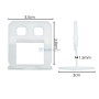 MaBricole | STER TOOLS | Autre accessoires | Système de nivellement de Faïence et carrelage, niveleur épaisseur 1.5mm 100 Pcs 320 g transparent STER TOOLS