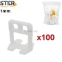 MaBricole | STER TOOLS | Autre accessoires | Système de nivellement de Faïence et carrelage, niveleur épaisseur 1mm 100 Pcs 335g transparent STER TOOLS
