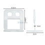 MaBricole | STER TOOLS | Autre accessoires | Système de nivellement de Faïence et carrelage, niveleur épaisseur 1mm 100 Pcs 335g transparent STER TOOLS