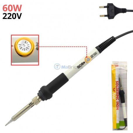 MaBricole | FEI LONG | Fer à souder | Fer à souder 60W 220V avec variateur de température 200-450°C FEI LONG