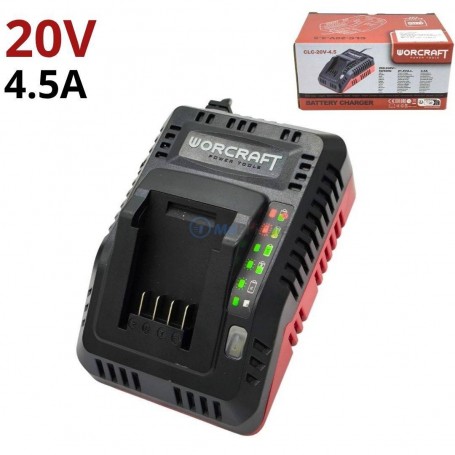 MaBricole | WORCRAFT | Batteries et chargeur | Chargeur de batteries 20V 4.5A WORCRAFT | CLC-20V-4.5