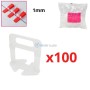 MaBricole | | Autre accessoires | Système de nivellement de Faïence et carrelage, niveleur épaisseur 1mm 100 Pcs 125g transparent
