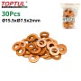 MaBricole | TOPTUL | Autre accessoires | Lots de 30 joint d'étanchéité en cuivre pour injecteur Ø15.5xØ7.5x2mm TOPTUL