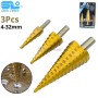 مجموعة من 3 رؤوس مثقاب مخروطية مقاس 4-32 مم من شيلي تولز