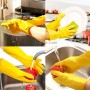 قفازات لاتكس صفراء، مقاس L، للاستخدام المنزلي