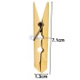 Pince à linge en bambou avec ressort métallique, dimensions 7,1 cm de long et 1,3 cm de large