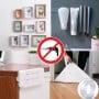 Exemples d'utilisation d'un ruban adhésif double face transparent pour fixer objets sans percer ni abîmer.