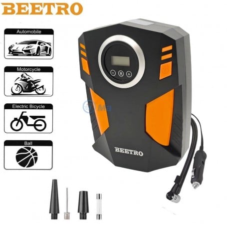 MaBricole | BEETRO | Compresseur | Mini compresseur de voiture écran LCD 10A 100W 150psi avec lampe BEETRO | BE0173