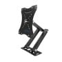 Support mural orientable noir pour téléviseur écran plat, fixation ajustable et rotation 180°