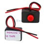 Interrupteur poussoir DC 12V 2A avec file et base adhésif pour voiture