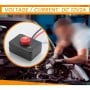 Interrupteur poussoir DC 12V 2A avec file et base adhésif pour voiture