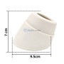 مقبس حائط أبيض منحني بشكل بزاوية مع أبعاد 7 سم ارتفاع و9.5 سم عرض