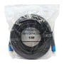 Câble HDMI noir de 10 mètres emballé dans un sachet plastique transparent avec étiquette indiquant HDTV 2K*4K 2.0v 10M