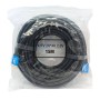 كابل HDMI أسود طويل 15 متر في كيس بلاستيكي شفاف مع توصيلات ذهبية اللون