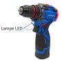 Visseuse dévisseuse sans fil sans charbon 16.8V 2 batteries 2Ah 45 N.m POWERBLU | YAE6160