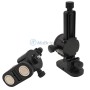Pièces noires d'accessoires de fixation avec vis et aimants pour niveau laser.