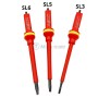 طقم مفكات براغي واختبار فيليبس ومسطح( PH0,PH1,PH2,SL3,SL5,SL6 )، من الكروم فاناديوم ، مع مغناطيس رويك