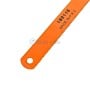 Lame de scie à métaux orange, marquée 182116, utilisée pour la découpe de métal.