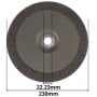 قرص تجليخ و تنعيم للمعادن 230x6.5x22.23 مم كراون