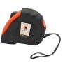 Mètre ruban anti-choc noir et orange avec clip métal et dragonne noire