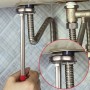 مفتاح ربط صحي مقاس 11 بوصة برأس دوار 180 درجة بحد أقصى 7/8 بوصة مصنوع من الكروم والفاناديوم , فيبر