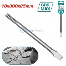 إزميل مسطح SDS-MAX مقاس 18×300×25 مم لمطرقة الدوران طوطال تولز