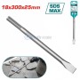 Burin plate SDS-MAX 18x300x25mm pour perforateur TOTAL TOOLS | TAC15221811