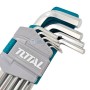 Ensemble de Clés Hexagonale 1.5-10mm et Torx T10-T50 18PCS TOTAL TOOLS | THT106KT0181
