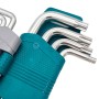 Ensemble de Clés Hexagonale 1.5-10mm et Torx T10-T50 18PCS TOTAL TOOLS | THT106KT0181