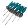 Ensemble de tournevis PH1,PH2,SL5.5,SL6.5 et tournevis de précision PH0,SL3,T6,T8 avec aimant 10 PCS TOTAL TOOLS | THTDC251001