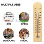 محرار جداري كلاسيكي، من -40 إلى +50 درجة مئوية ومن -40 إلى +120 درجة فهرنهايت، طوله 26.5 سم من الحطب