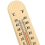 محرار جداري كلاسيكي، من -40 إلى +50 درجة مئوية ومن -40 إلى +120 درجة فهرنهايت، طوله 26.5 سم من الحطب