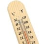 Thermomètre mural en bois mesurant la température de -40°C à +50°C et de -40°F à +120°F
