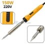 Fer à souder électrique jaune avec pointe fine et indication de puissance 150W 220V