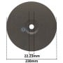 قرص قطع المعادن 230×3×22.23 مم، أقصى سرعة دوران 6650 م/ث، A30S-BF F42 أش دي برو