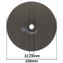 MaBricole | HD PRO | Pour meuleuse | Disque à couper pour métal 230×3×22.23mm max RPM 6650m/s A30S-BF F42 HD PRO