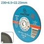 قرص تجليخ للمعادن، أبعاده 230 × 6.5 × 22.23 مم، أقصى سرعة دوران 6650 م/دقيقة، A42S-BF F27 أش دي برو