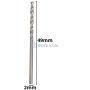 Mèche de perceuse en acier inoxydable de 2 mm de diamètre et 49 mm de longueur
