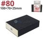 MaBricole | HD PRO | Pour ponceuse et polisseuse | Bloc de ponçage abrasive 4 faces grain 80, 100×70×25mm HD PRO |HDM0075